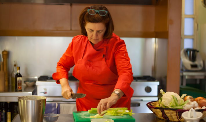 Spanish cooking class and meal with a Madrid author